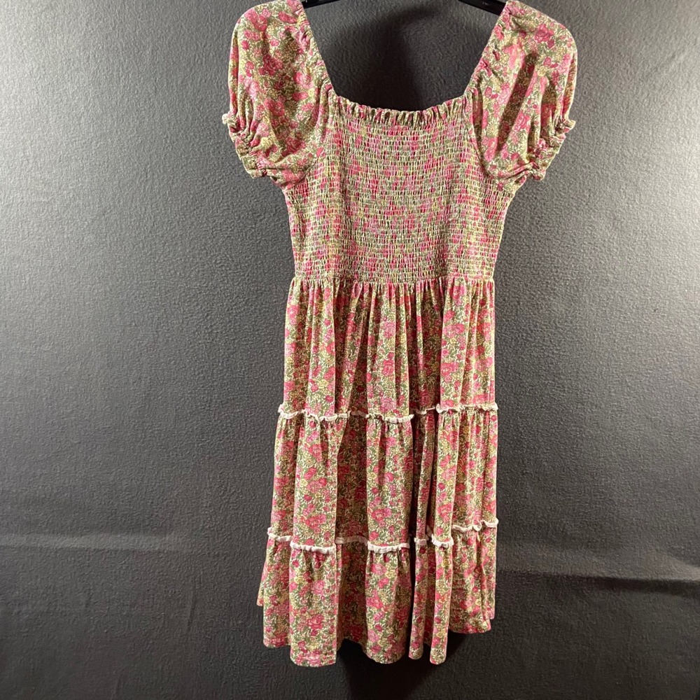 Polo Ralph Lauren Girls dress xl 16 Floral Smocked Tiered Cotton cottagecore